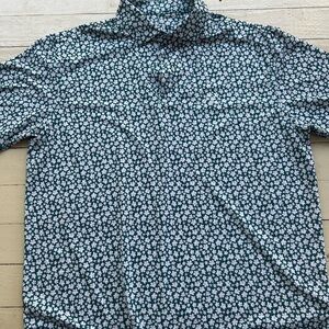 Rhoback Green and White Azalea Polo